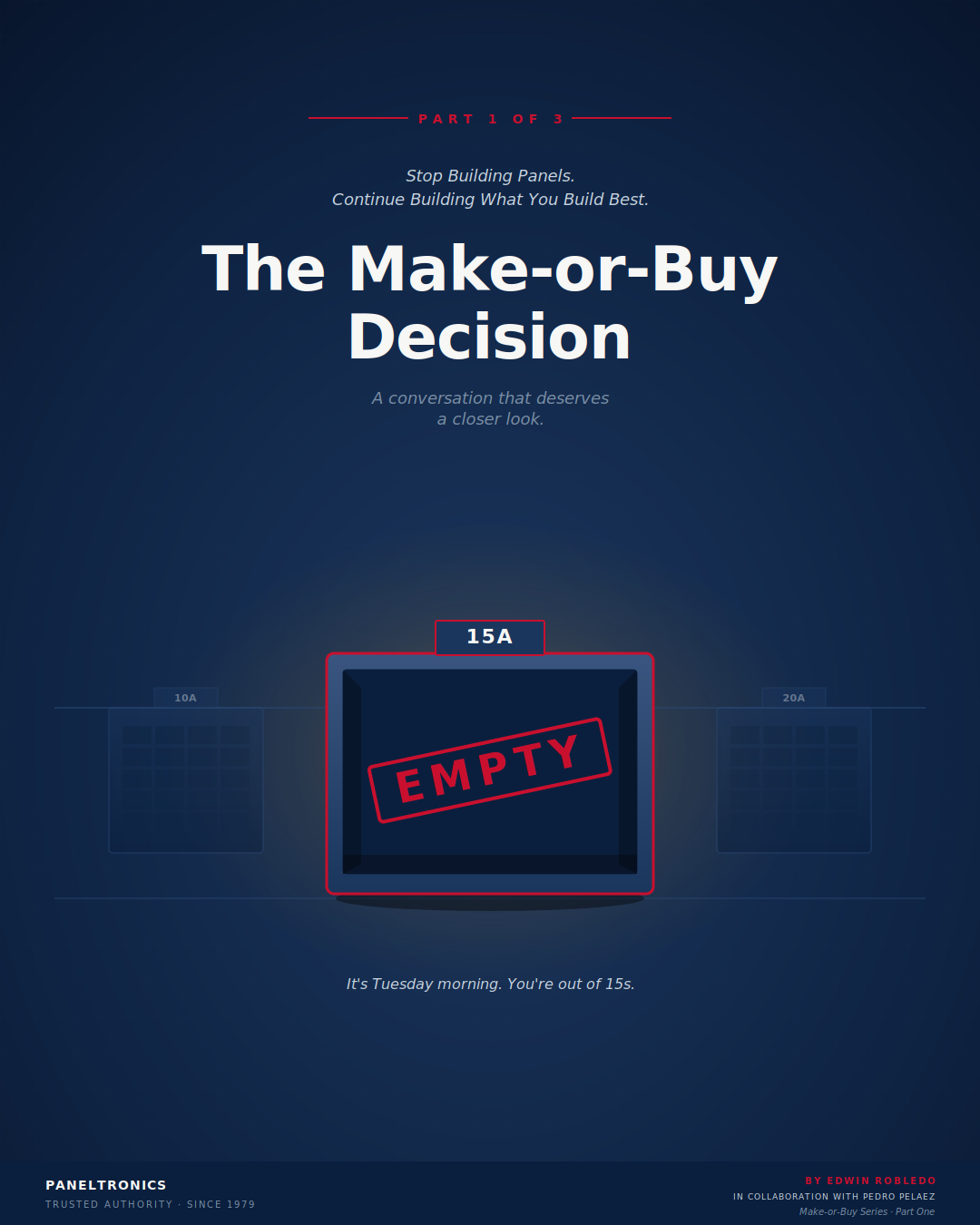 Make-or-Buy Decision for Electrical Power Distribution Panels                                                                                                                                                                                                                                               